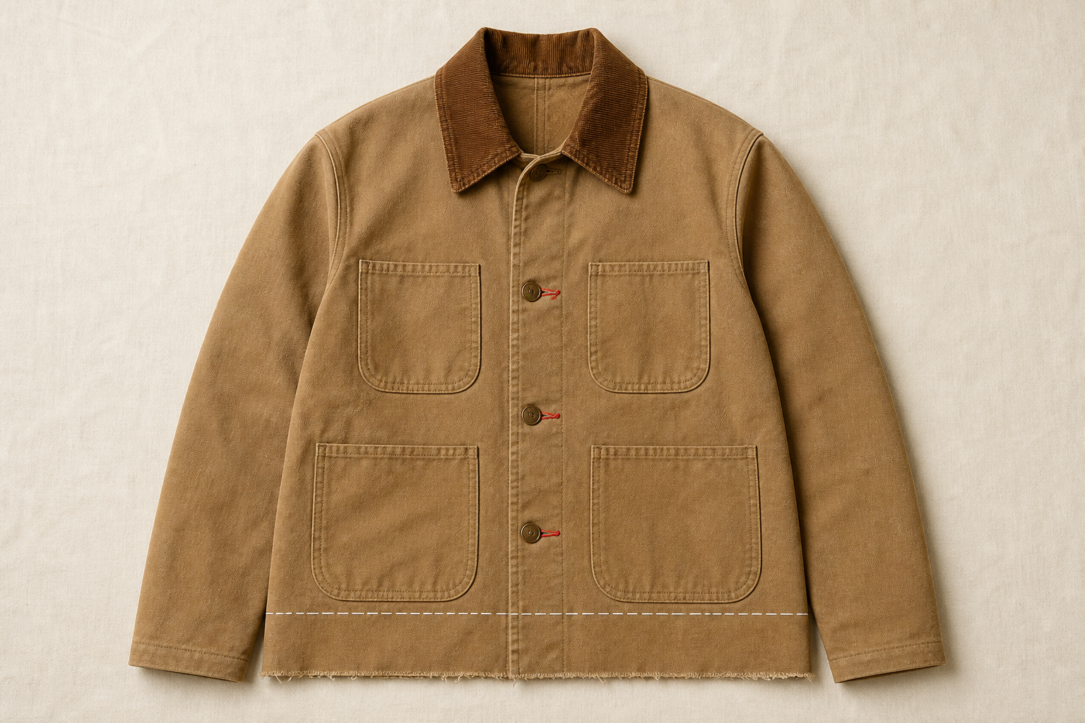 The Chalk-Line Barn Jacket, shot flat